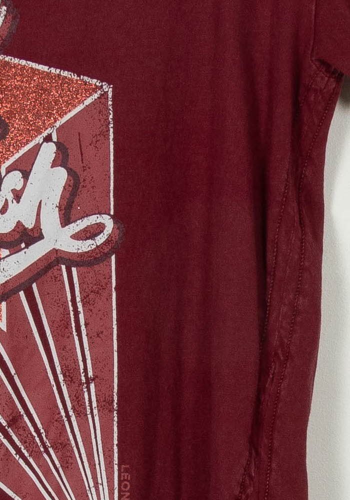 Tee-shirt Rouge - Taille S/36 de la marque Léon &amp; Harper | PARAD120726 - Vendu par Paradigme - Image 3