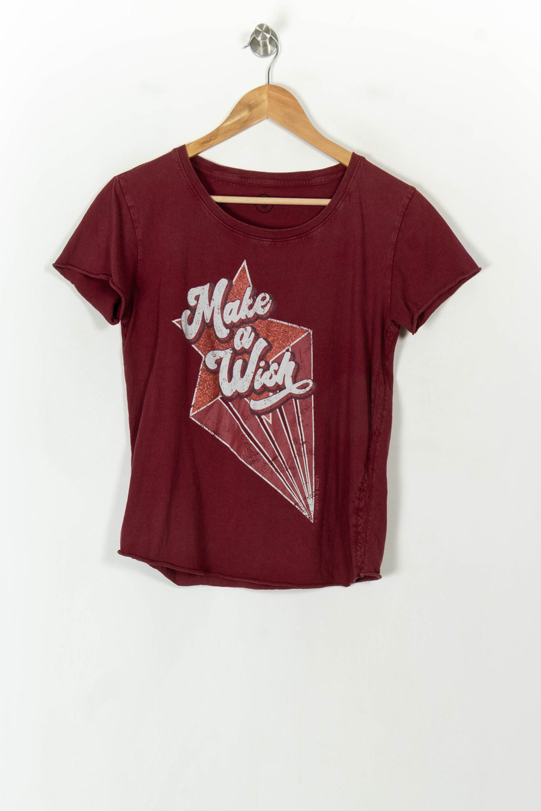 Tee-shirt Rouge - Taille S/36 de la marque Léon &amp; Harper | PARAD120726 - Vendu par Paradigme - Image 2