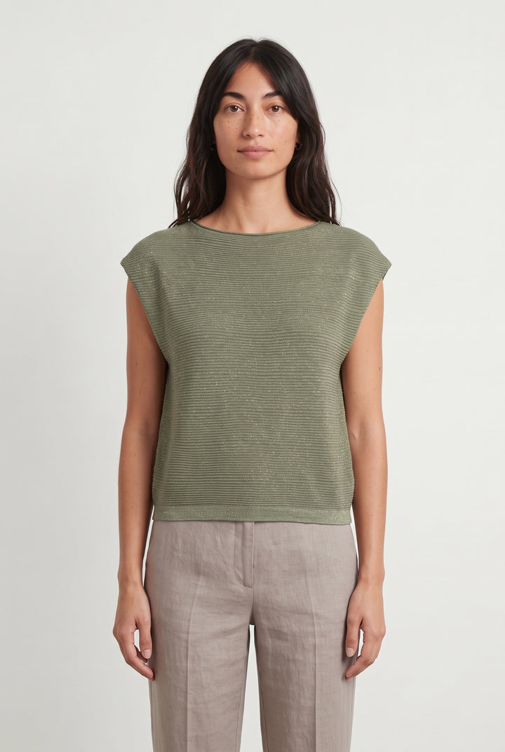 Débardeur Vert - Taille S/36 de la marque Bellerose | PARAD120728 - Vendu par Paradigme - Image 1