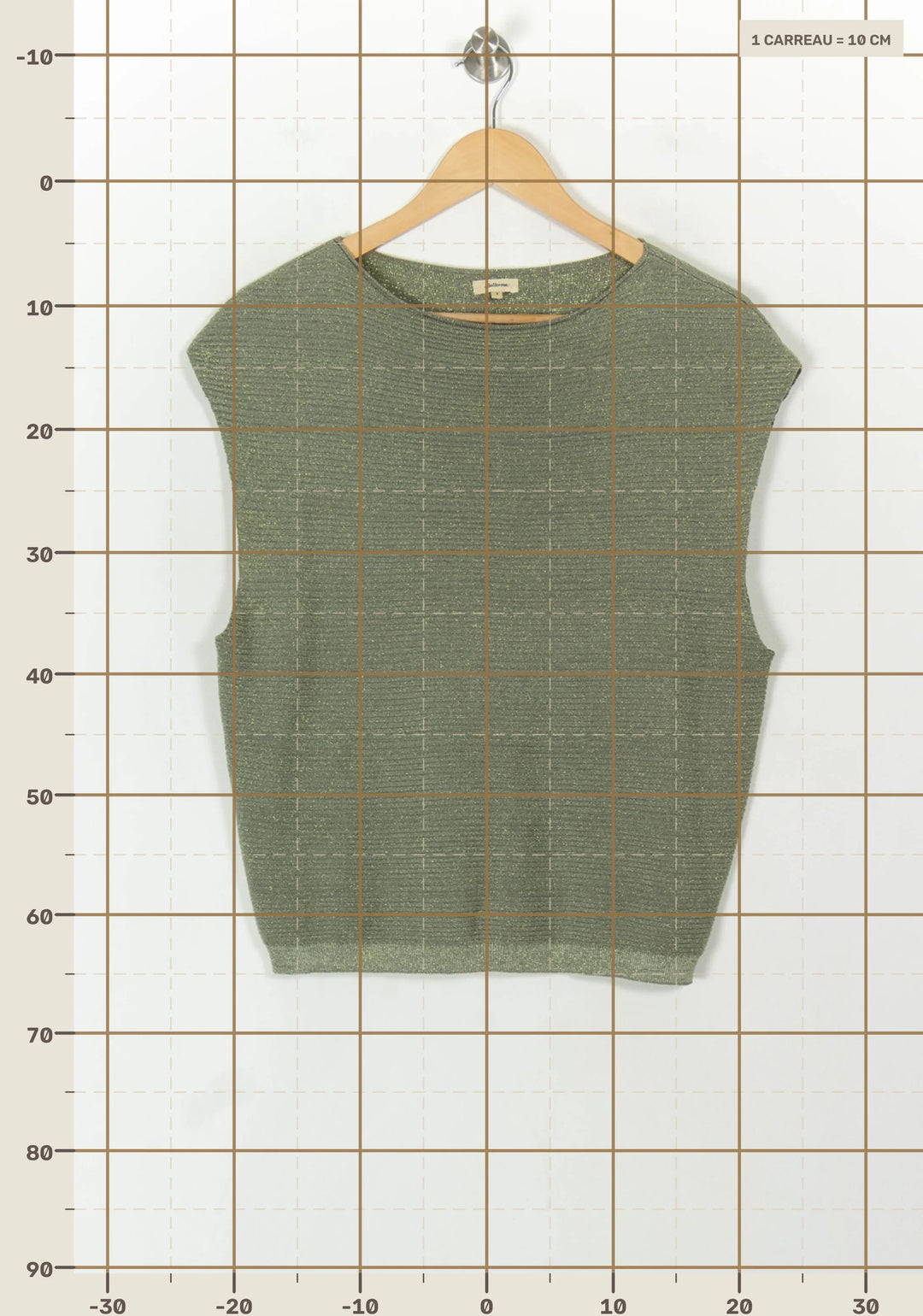 Débardeur Vert - Taille S/36 de la marque Bellerose | PARAD120728 - Vendu par Paradigme - Image 4