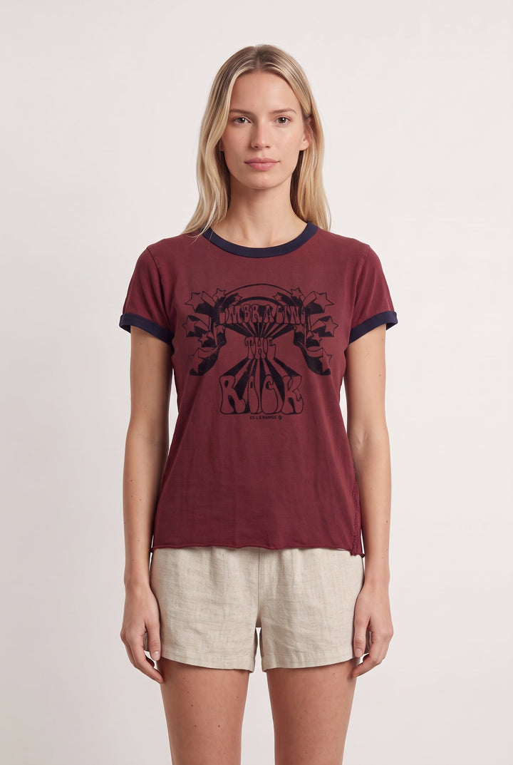Tee-shirt Rouge et Bleu - Taille S/36 de la marque Léon &amp; Harper | PARAD120731 - Vendu par Paradigme - Image 1