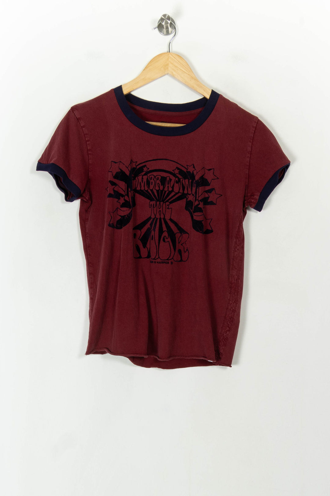 Tee-shirt Rouge et Bleu - Taille S/36 de la marque Léon &amp; Harper | PARAD120731 - Vendu par Paradigme - Image 2