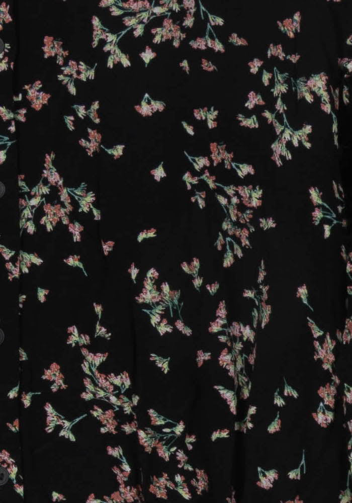 Robe Chemise Noire et Fleurie - Taille L/40 de la marque Comptoir des Cotonniers | PARAD120736 - Vendu par Paradigme - Image 3