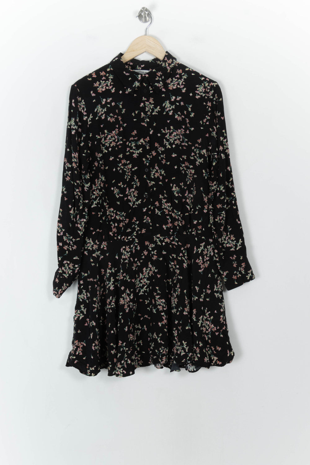 Robe Chemise Noire et Fleurie - Taille L/40 de la marque Comptoir des Cotonniers | PARAD120736 - Vendu par Paradigme - Image 2