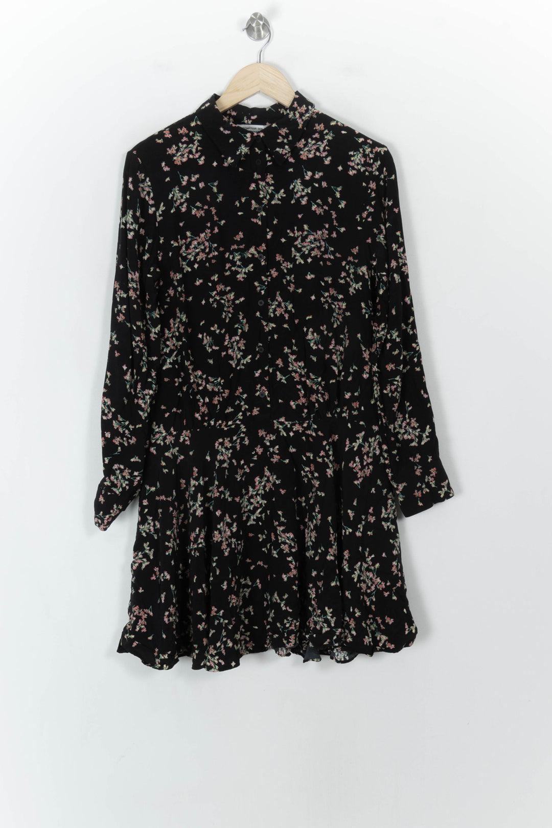Robe Chemise Noire et Fleurie - Taille L/40 de la marque Comptoir des Cotonniers | PARAD120736 - Vendu par Paradigme - Image 2