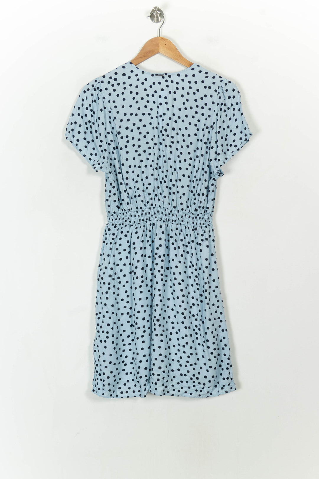 Robe Courte Bleue à Pois Noirs - Taille L/40 de la marque IKKS | PARAD120737 - Vendu par Paradigme - Image 5
