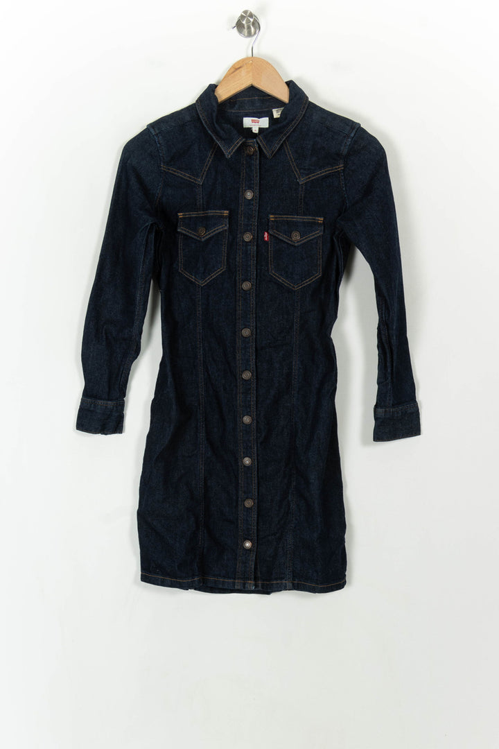 Robe Chemise Bleue - Taille XS/34 de la marque Levi&