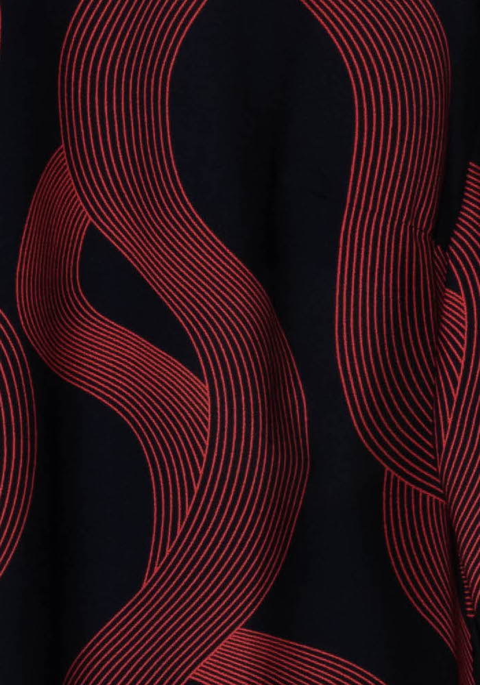 Blouse Rouge et Noire - Taille L/40 de la marque La Fée Maraboutée | PARAD120744 - Vendu par Paradigme - Image 3