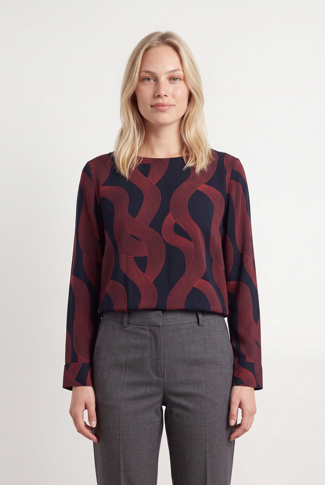 Blouse Rouge et Noire - Taille L/40 de la marque La Fée Maraboutée | PARAD120744 - Vendu par Paradigme - Image 1
