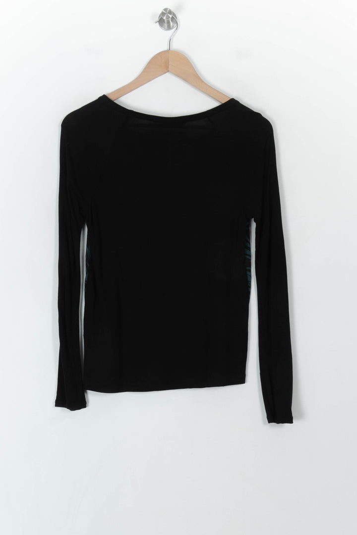 Sweat Noir et Vert - Taille S/36 de la marque La Fée Maraboutée | PARAD120748 - Vendu par Paradigme - Image 5