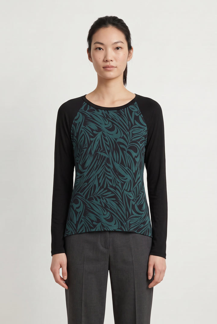Sweat Noir et Vert - Taille S/36 de la marque La Fée Maraboutée | PARAD120748 - Vendu par Paradigme - Image 1