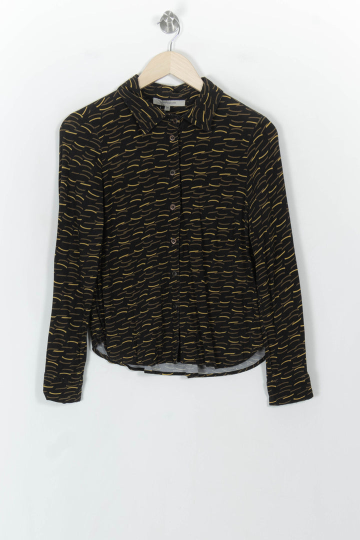 Chemisier Noir et Jaune - Taille M/38 de la marque La Fée Maraboutée | PARAD120749 - Vendu par Paradigme - Image 2