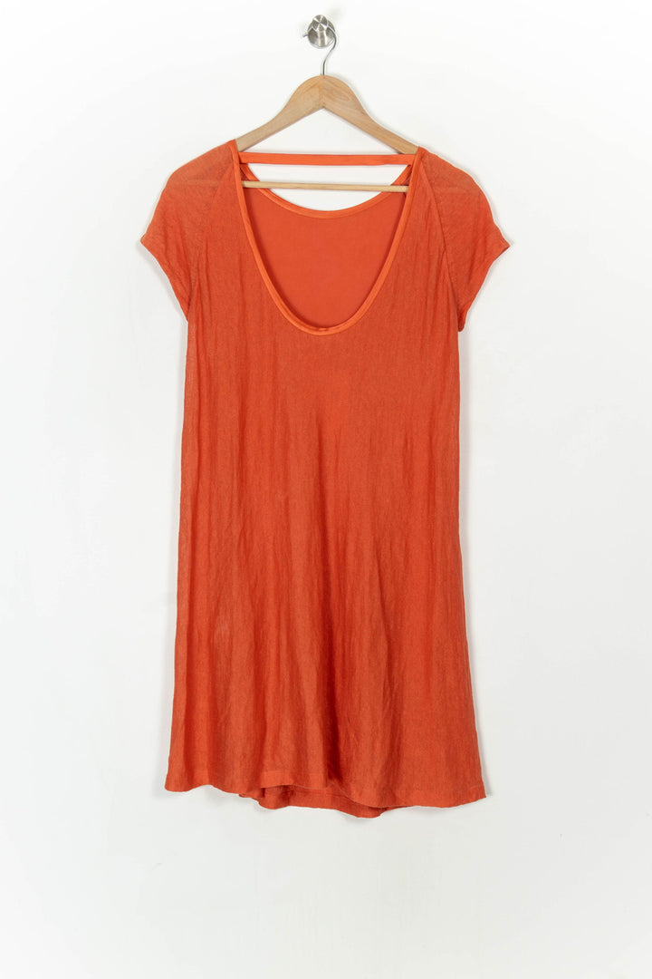 Robe Courte Orange - Taille M/38 de la marque Vanessa Bruno | PARAD120757 - Vendu par Paradigme - Image 5