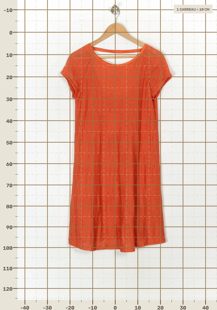 Robe Courte Orange - Taille M/38 de la marque Vanessa Bruno | PARAD120757 - Vendu par Paradigme - Image 4