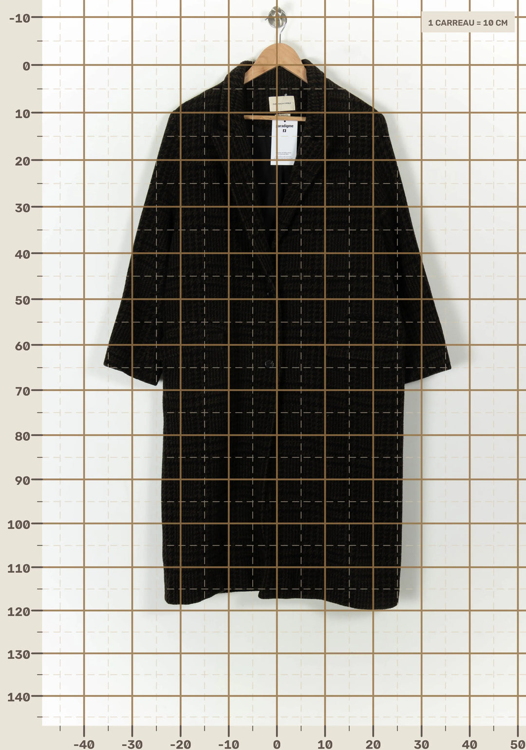 Manteau Marron - Taille XXL/44 de la marque Isabel Marant étoile | PARAD120759 - Vendu par Paradigme - Image 4