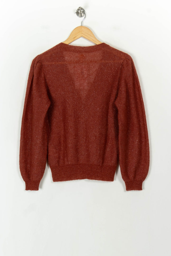 Cardigan Bordeaux - Taille XS/34 de la marque Des petits hauts | PARAD120760 - Vendu par Paradigme - Image 5