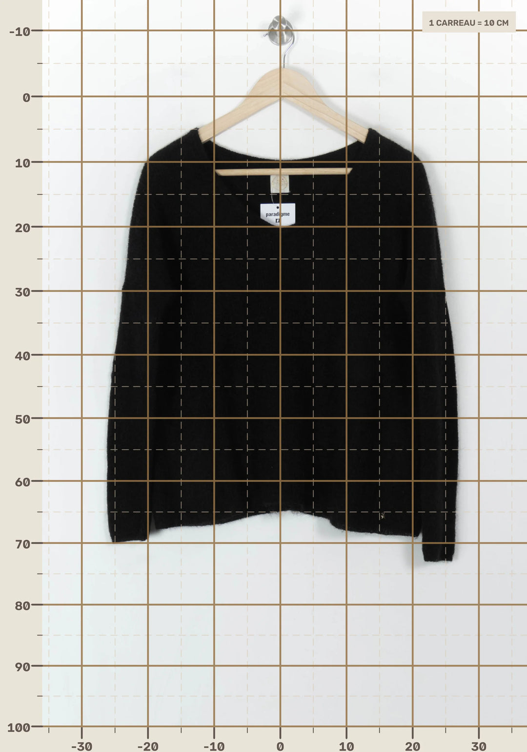 Pull Noir - Taille S/36 de la marque Des petits hauts | PARAD120761 - Vendu par Paradigme - Image 4