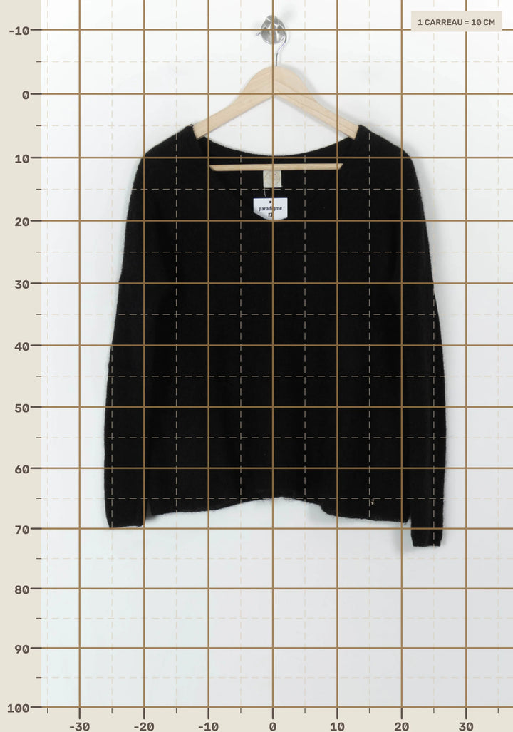 Pull Noir - Taille S/36 de la marque Des petits hauts | PARAD120761 - Vendu par Paradigme - Image 4