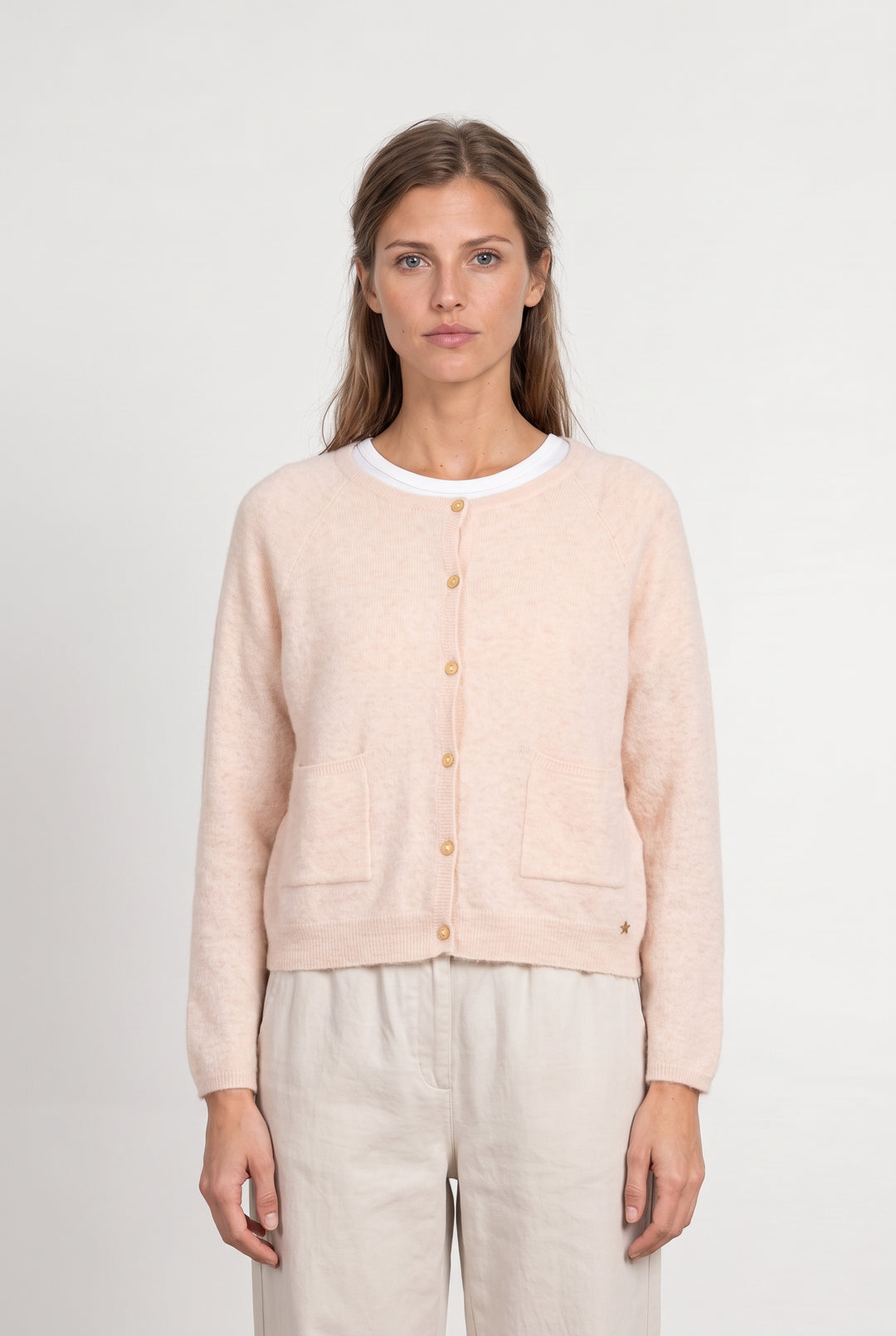 Cardigan Rose - Taille S/36 de la marque Des petits hauts | PARAD120763 - Vendu par Paradigme - Image 1