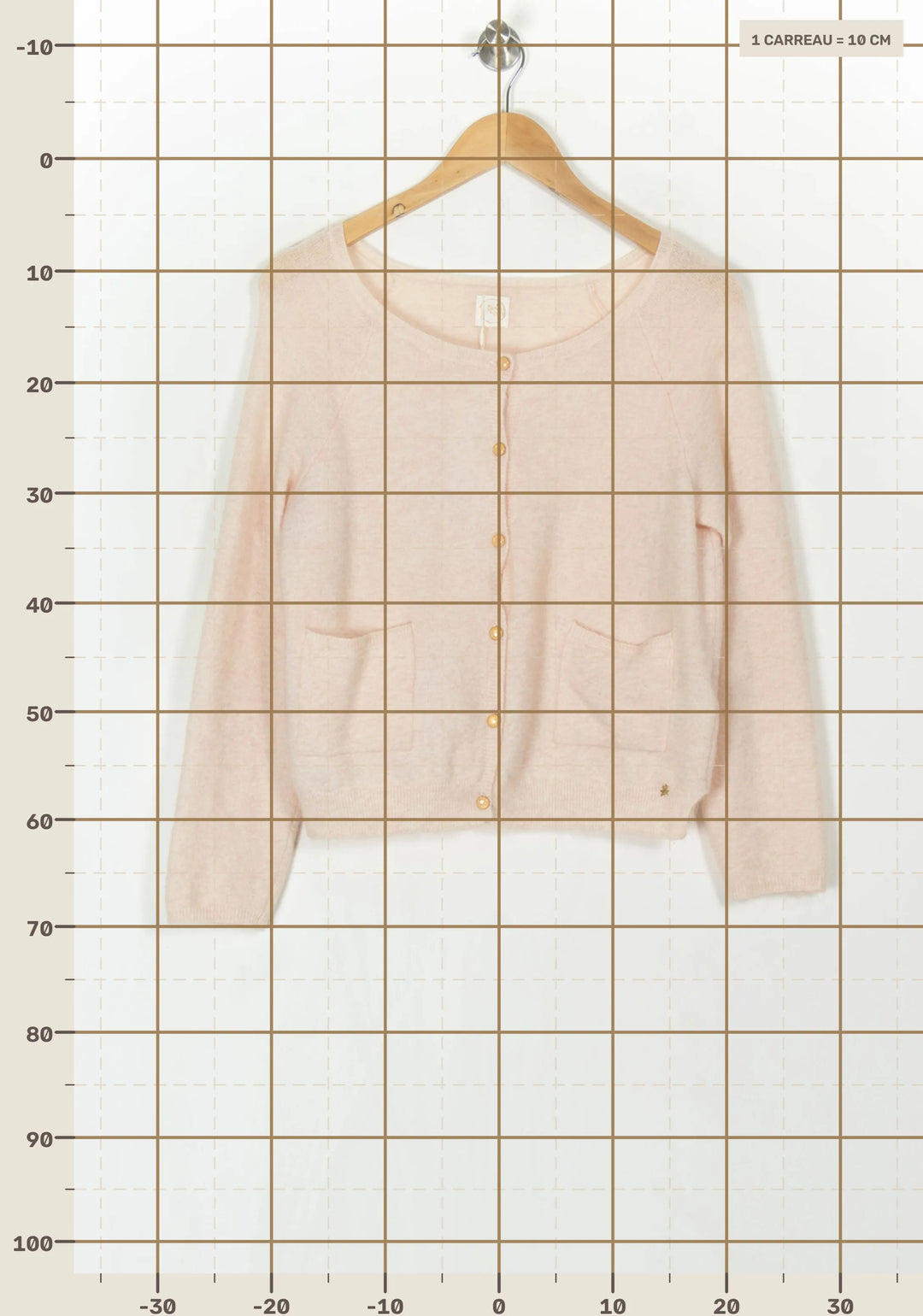 Cardigan Rose - Taille S/36 de la marque Des petits hauts | PARAD120763 - Vendu par Paradigme - Image 4