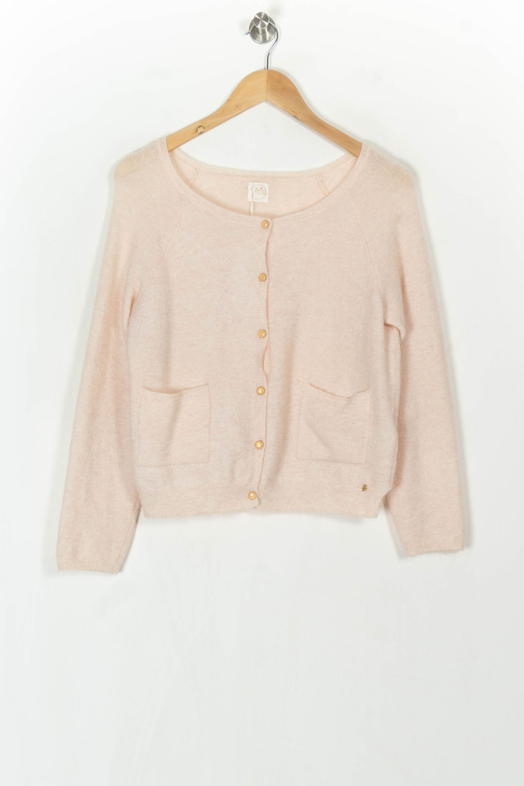 Cardigan Rose - Taille S/36 de la marque Des petits hauts | PARAD120763 - Vendu par Paradigme - Image 2