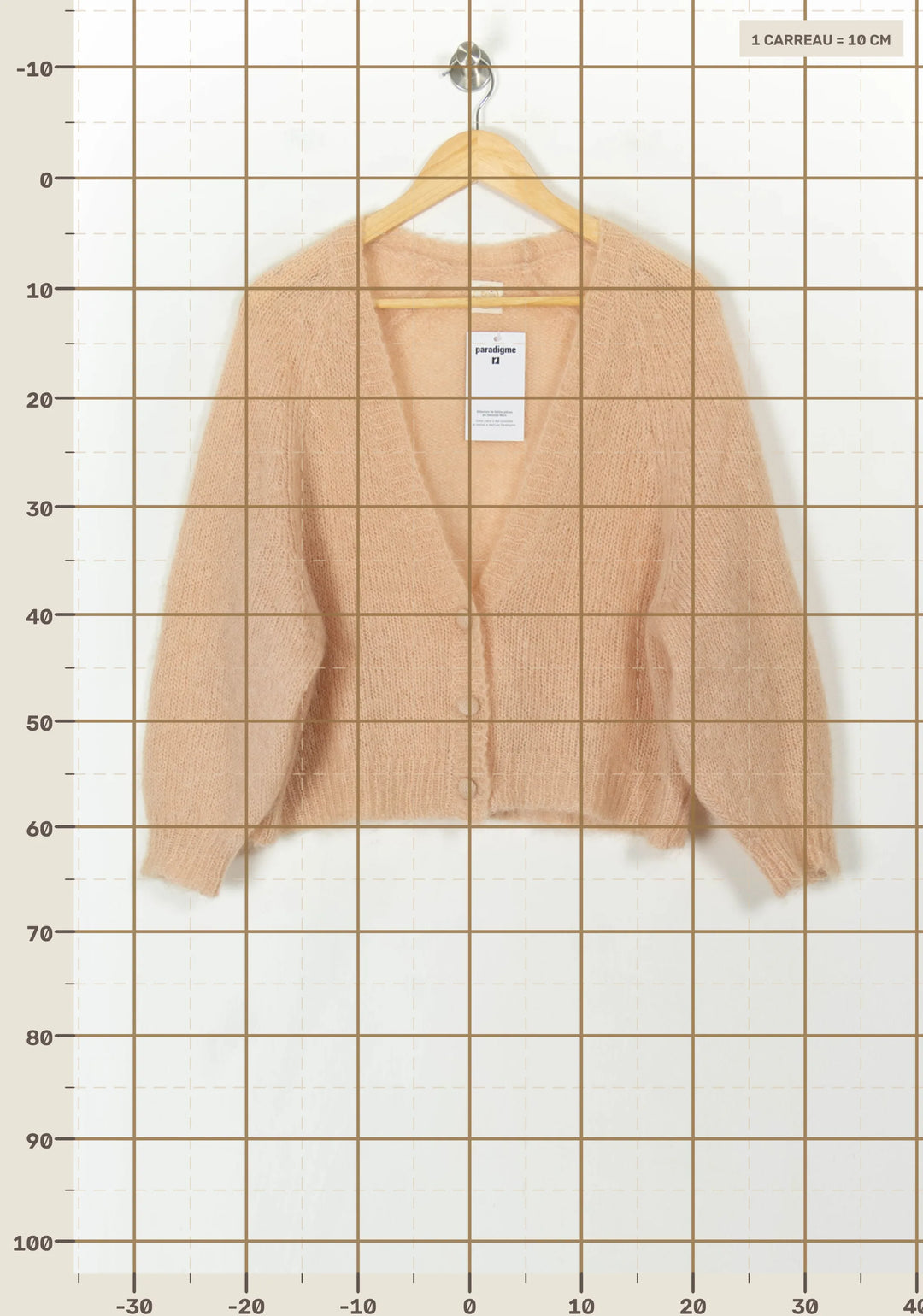 Cardigan Rose - Taille XS/34 de la marque Des petits hauts | PARAD120769 - Vendu par Paradigme - Image 4