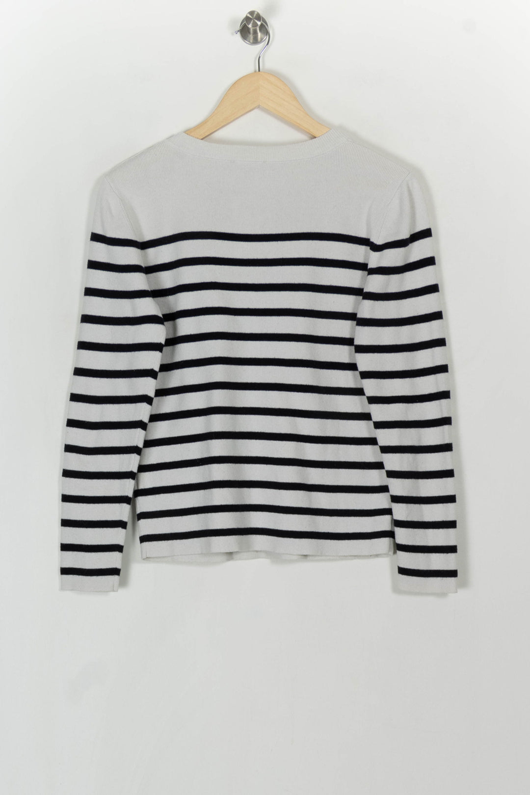 Marinière Blanche et Noire - Taille S/36 de la marque Caroll | PARAD120773 - Vendu par Paradigme - Image 5
