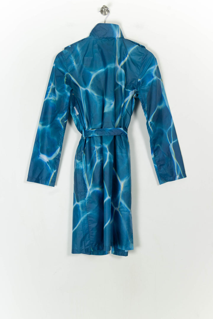 Trench Bleu et Blanc - Taille M/38 de la marque Agnès b. | PARAD120781 - Vendu par Paradigme - Image 5