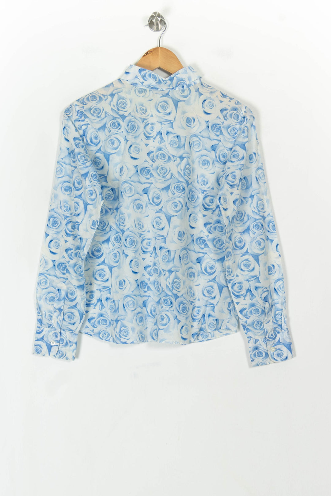 Chemise Blanche et Bleue - Taille M/38 de la marque Agnès b. | PARAD120782 - Vendu par Paradigme - Image 5