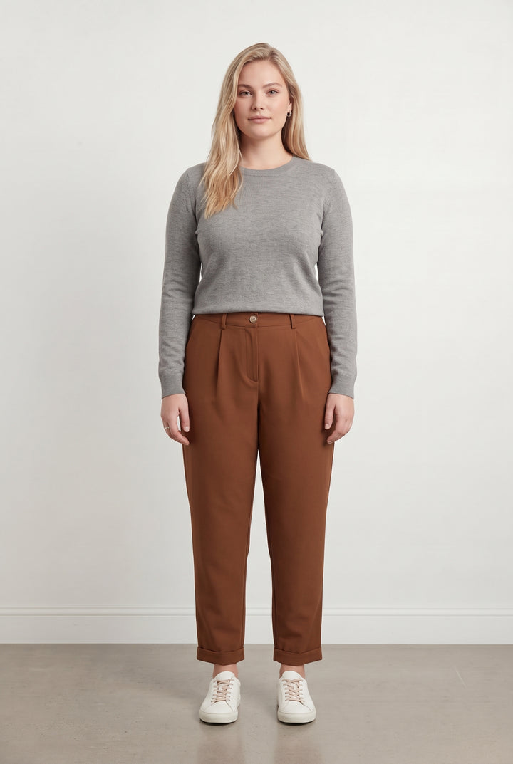 Pantalon Marron - Taille XXL/44 de la marque La Fée Maraboutée | PARAD120784 - Vendu par Paradigme - Image 1