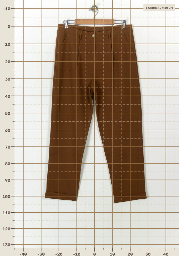 Pantalon Marron - Taille XXL/44 de la marque La Fée Maraboutée | PARAD120784 - Vendu par Paradigme - Image 4