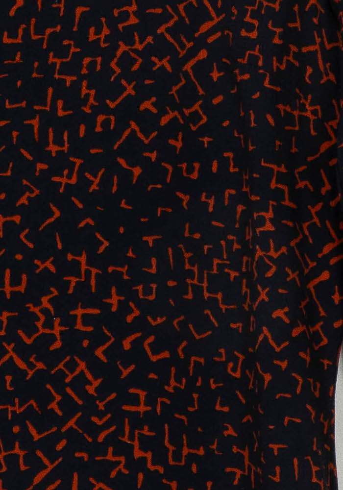 Robe Noire et Orange - Taille S/36 de la marque La Fée Maraboutée | PARAD120786 - Vendu par Paradigme - Image 3