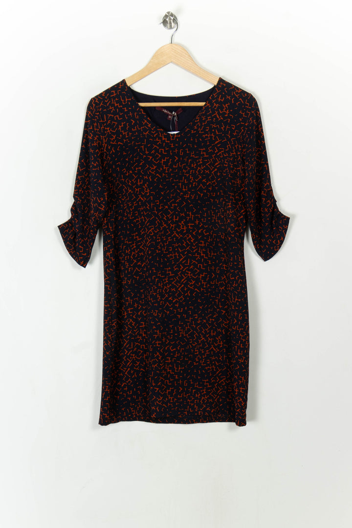 Robe Noire et Orange - Taille S/36 de la marque La Fée Maraboutée | PARAD120786 - Vendu par Paradigme - Image 2