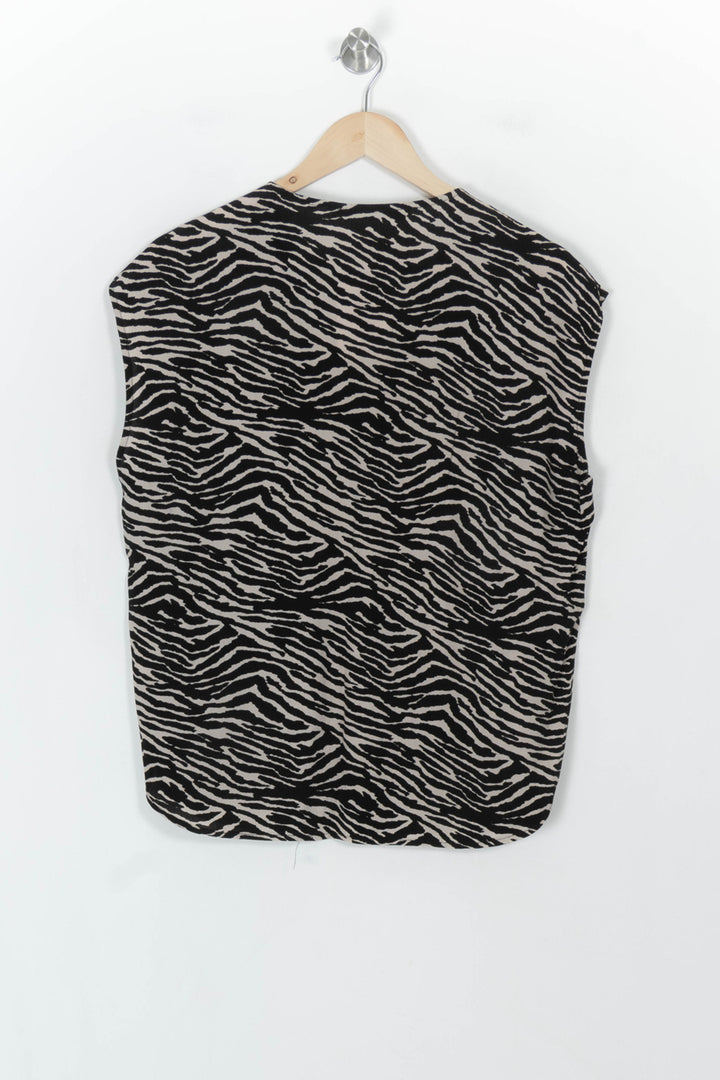 Blouse Noire et Beige - Taille XXL/44 de la marque La Fée Maraboutée | PARAD120789 - Vendu par Paradigme - Image 5