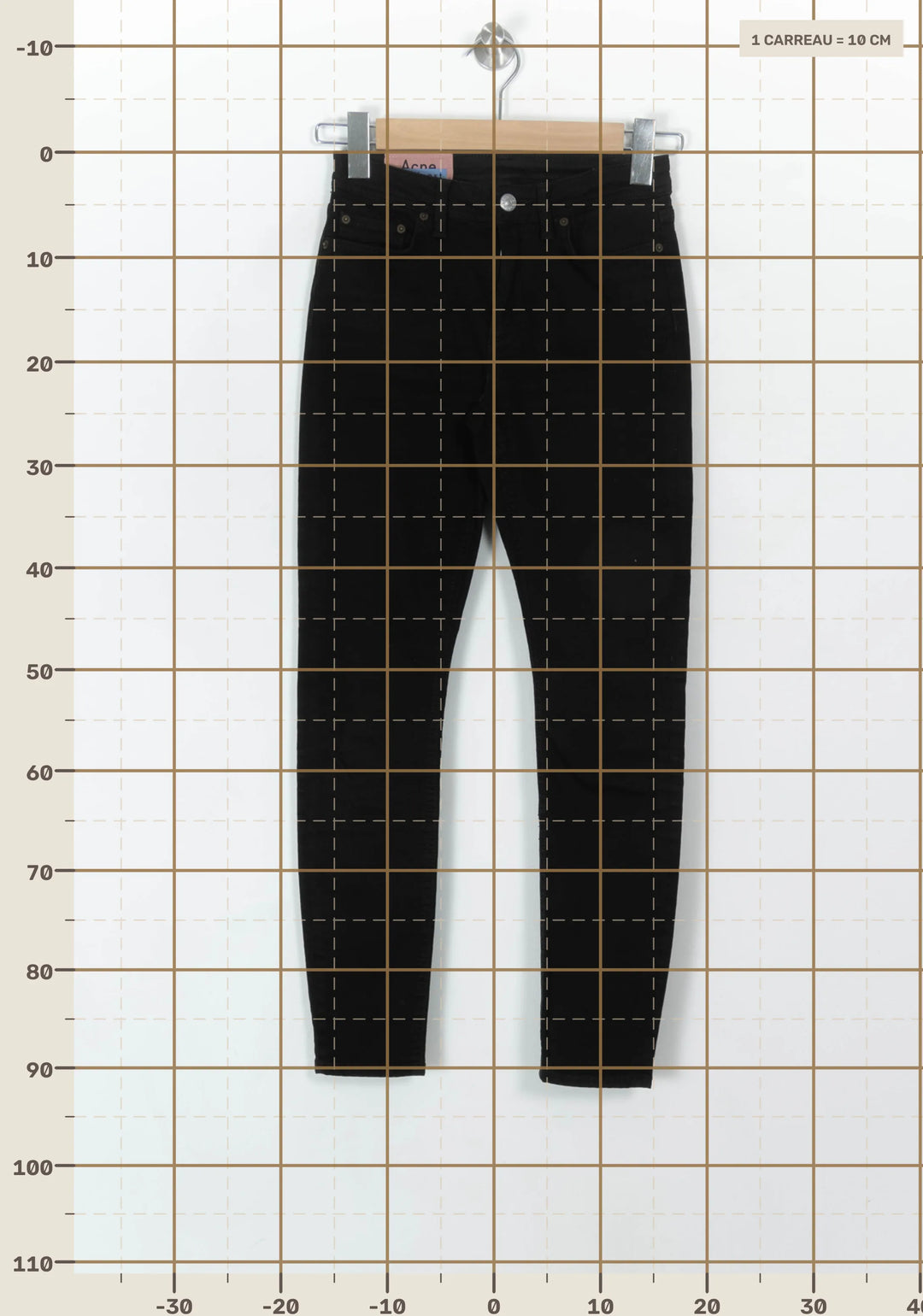 Jean Skinny Noir - Taille S/36 de la marque Acne Studios | PARAD120790 - Vendu par Paradigme - Image 4