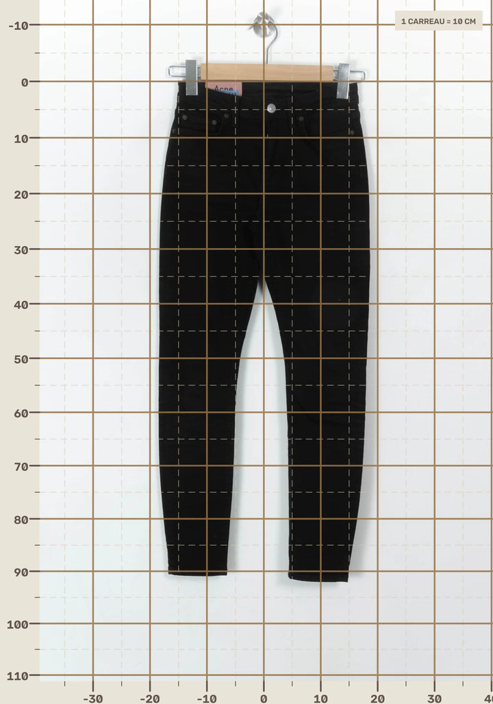 Jean Skinny Noir - Taille S/36 de la marque Acne Studios | PARAD120790 - Vendu par Paradigme - Image 4