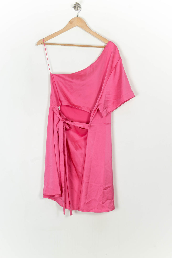 Robe Asymétrique Rose - Taille XL/42 de la marque Claudie Pierlot | PARAD120799 - Vendu par Paradigme - Image 5