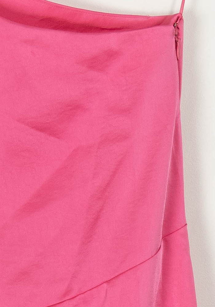Robe Asymétrique Rose - Taille XL/42 de la marque Claudie Pierlot | PARAD120799 - Vendu par Paradigme - Image 3