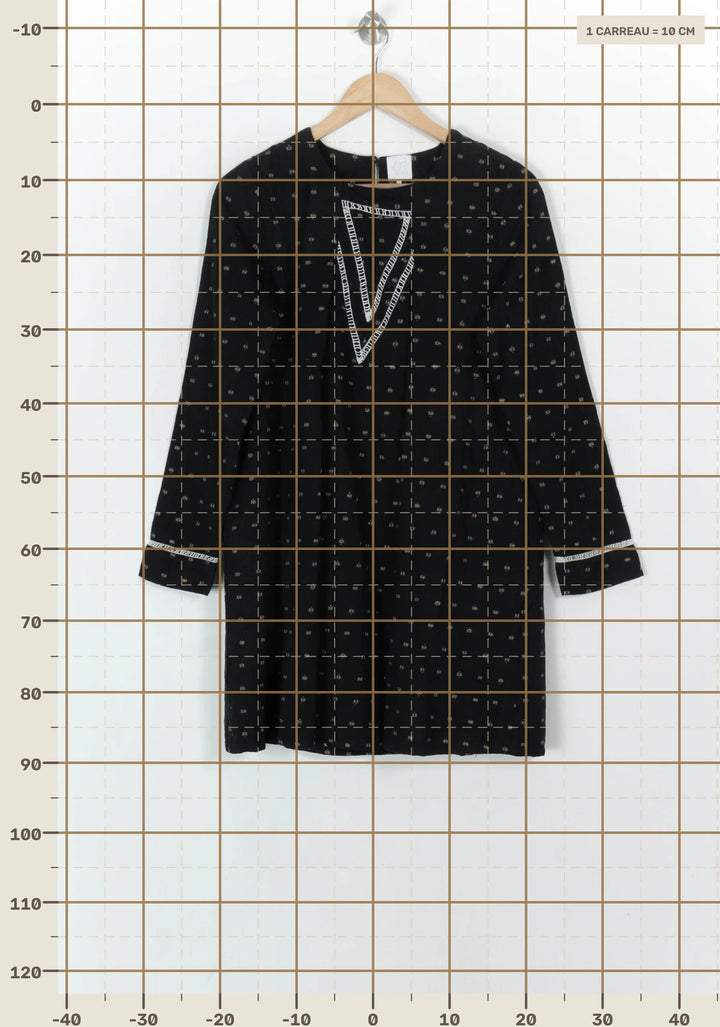 Robe Droite Noire et Blanche - Taille S/36 de la marque Karl Marc John | PARAD120800 - Vendu par Paradigme - Image 4