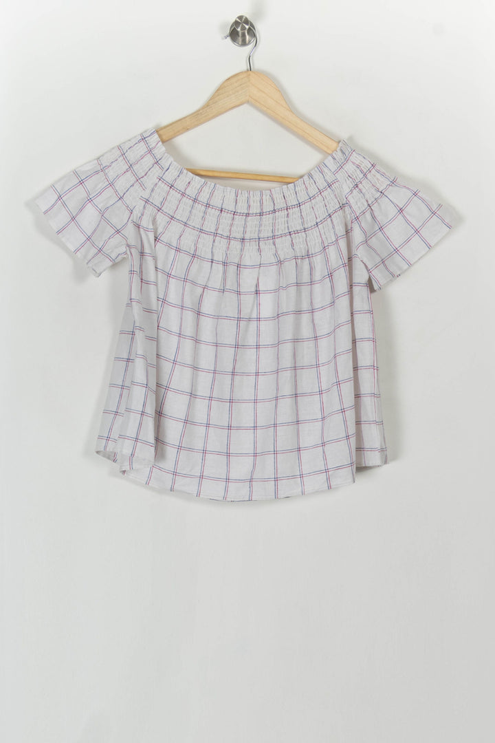 Blouse Blanc et Violet - Taille XS/34 de la marque Karl Marc John | PARAD120801 - Vendu par Paradigme - Image 5