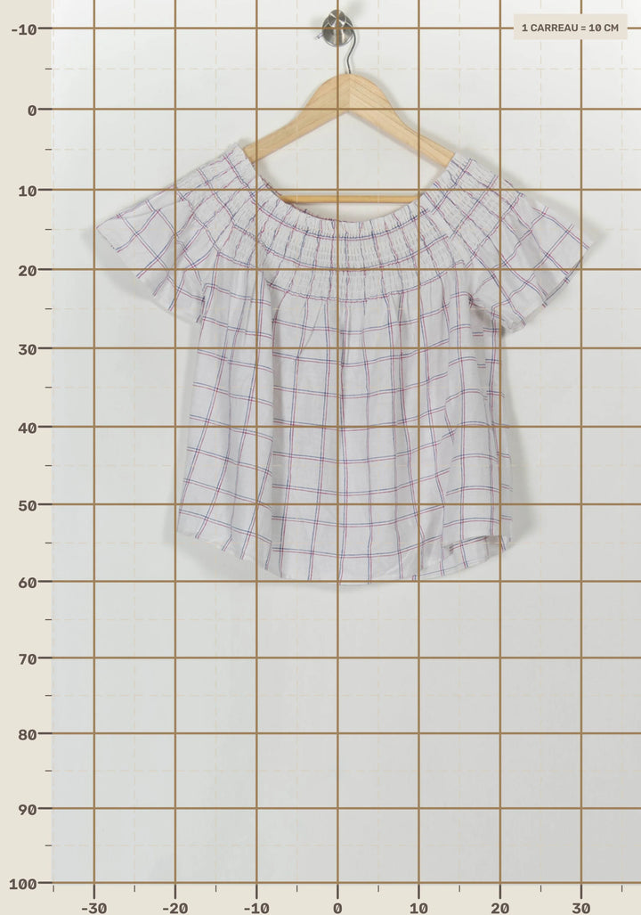 Blouse Blanc et Violet - Taille XS/34 de la marque Karl Marc John | PARAD120801 - Vendu par Paradigme - Image 4