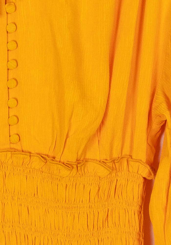 Robe Courte Orange - Taille L/40 de la marque Claudie Pierlot | PARAD120802 - Vendu par Paradigme - Image 3