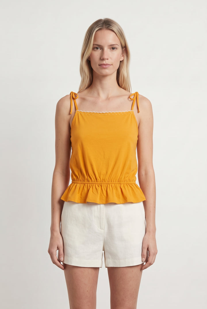Débardeur Orange - Taille XS/34 de la marque Karl Marc John | PARAD120803 - Vendu par Paradigme - Image 1