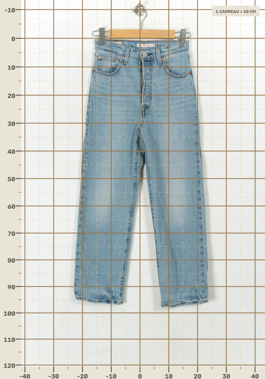 Jean Droit Bleu - Taille S/36 de la marque Levi&