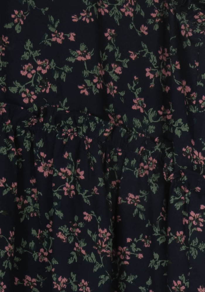 Robe Fleurie Noire et Verte - Taille M/38 de la marque Grace &amp; Mila | PARAD120809 - Vendu par Paradigme - Image 3