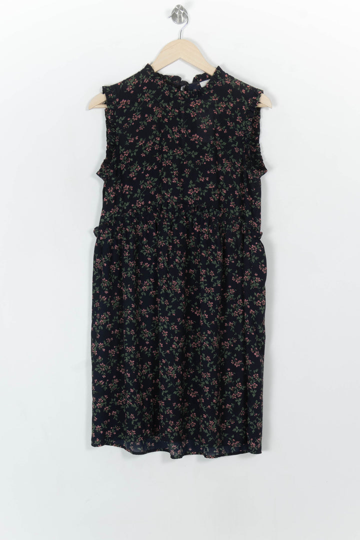 Robe Fleurie Noire et Verte - Taille M/38 de la marque Grace &amp; Mila | PARAD120809 - Vendu par Paradigme - Image 2