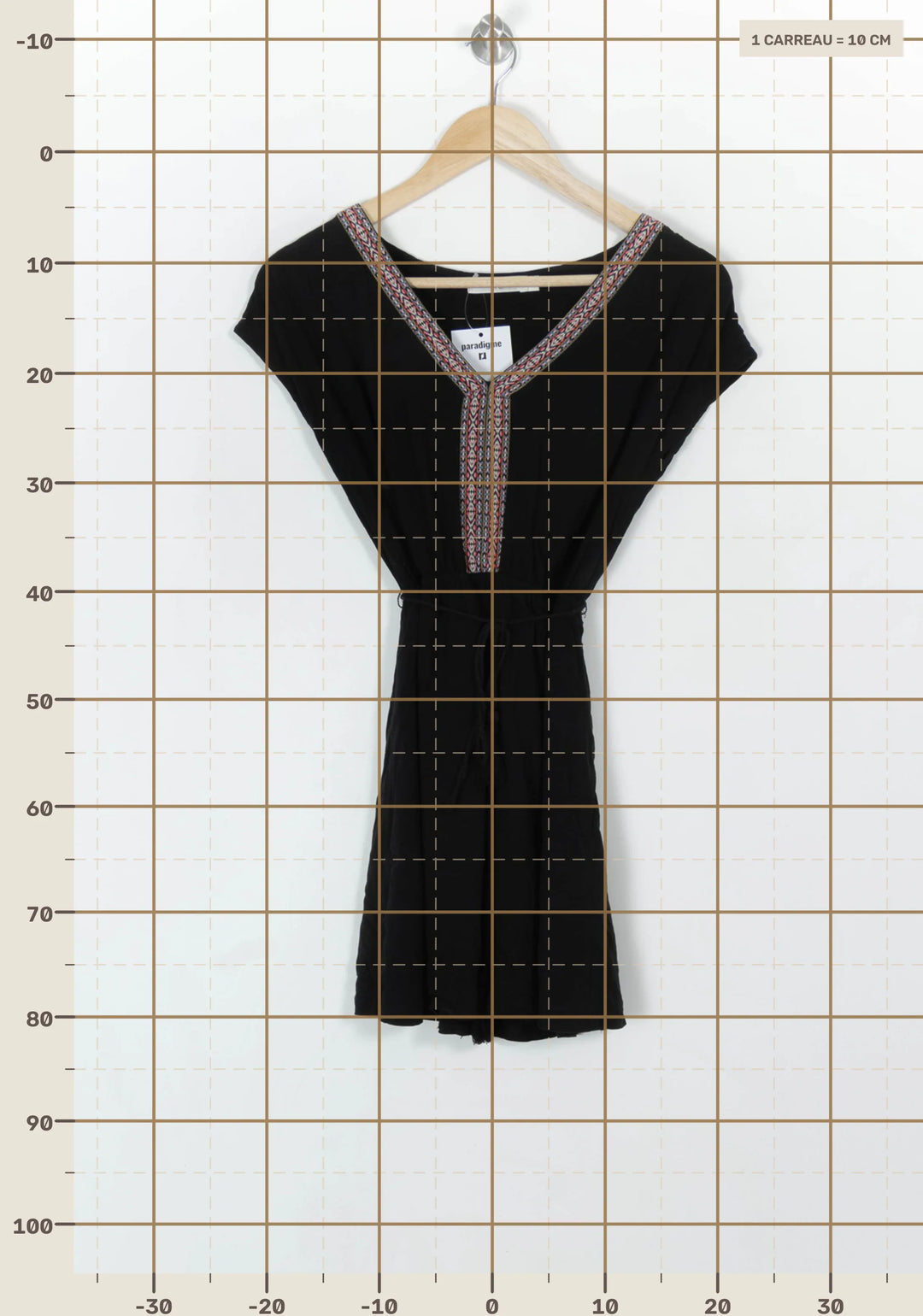 Robe Courte Noire - Taille S/36 de la marque Grace &amp; Mila | PARAD120810 - Vendu par Paradigme - Image 4