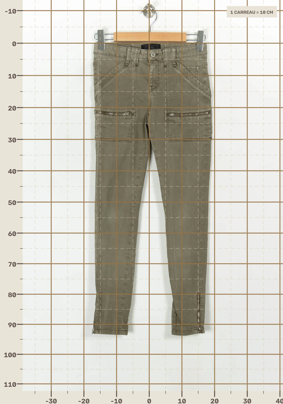 Pantalon Cargo Vert - Taille XS/34 de la marque IKKS | PARAD120811 - Vendu par Paradigme - Image 4