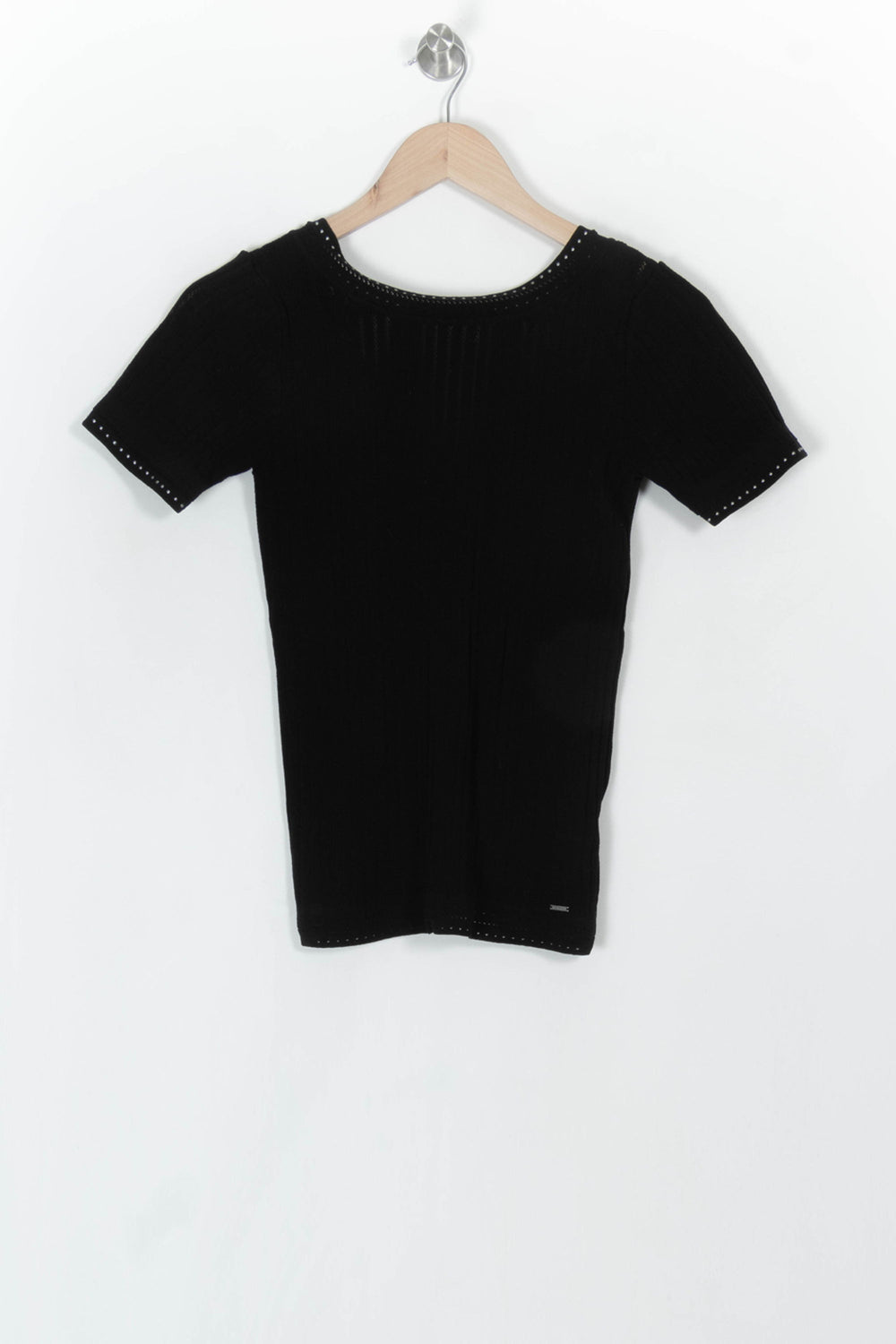 Tee-shirt Noir - Taille XS/34 de la marque IKKS | PARAD120812 - Vendu par Paradigme - Image 2