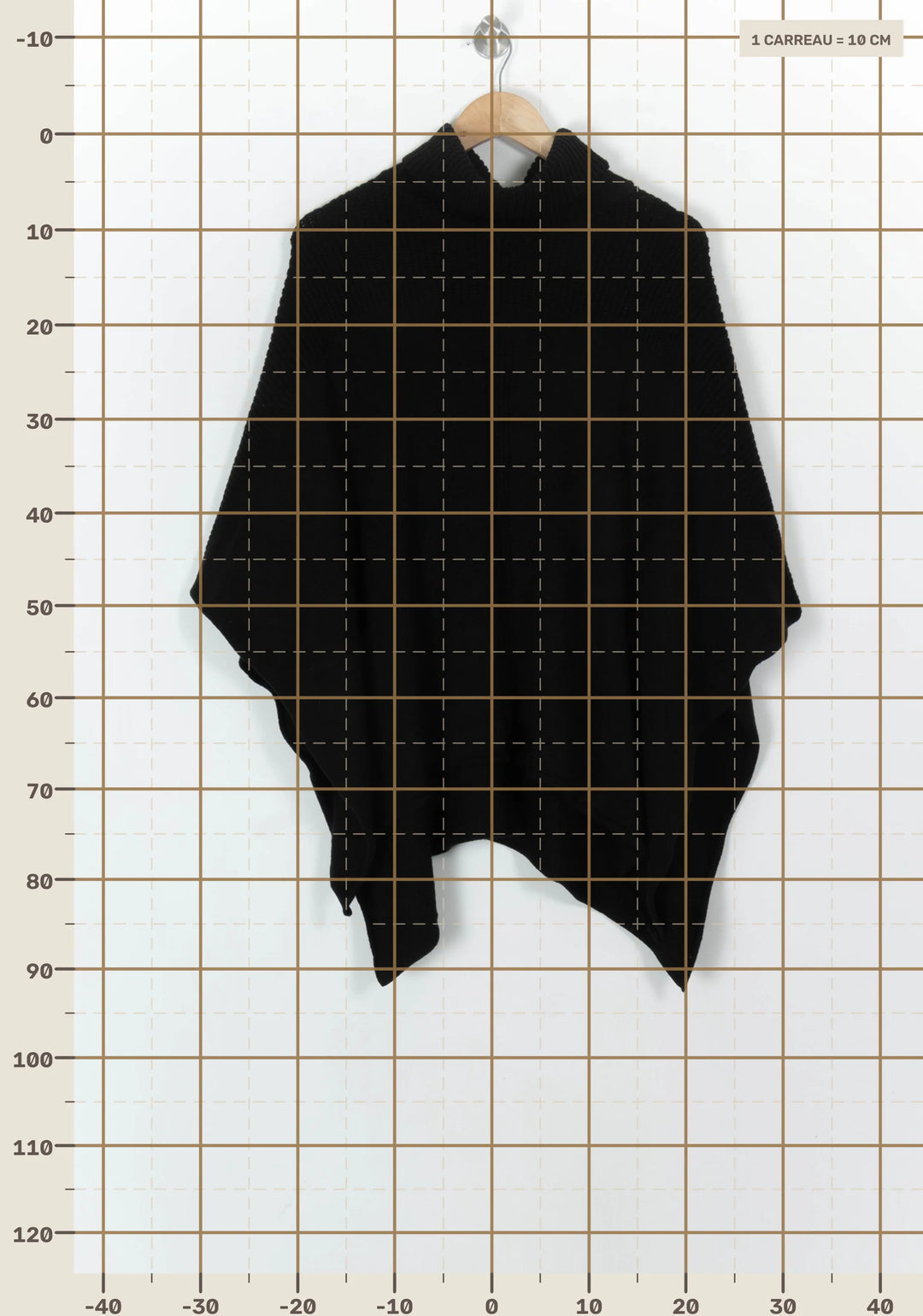 Poncho Noir - Taille T.U. de la marque Sud express | PARAD120817 - Vendu par Paradigme - Image 4